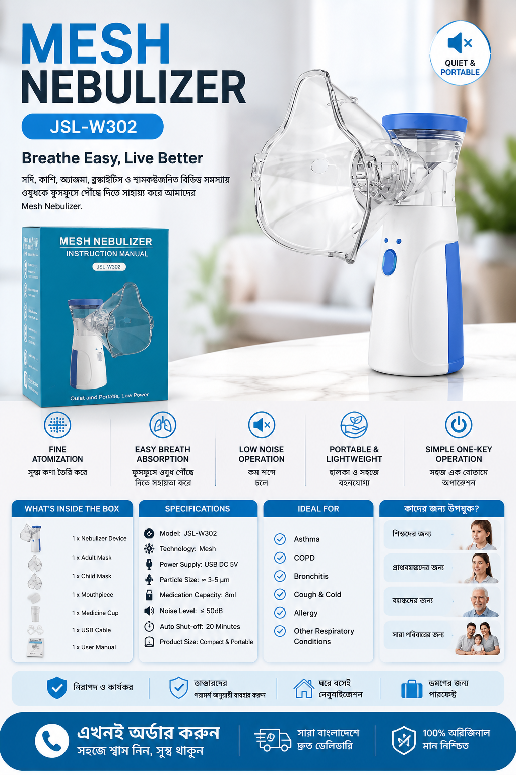 Mesh Nebulizer (Model- 302)